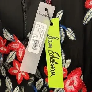 Sam Edelman | Dresses | Nwt Sam Edelman Floral Embroidered Mesh Ruffle  Column Sheath Dress Size 4 | Poshmark